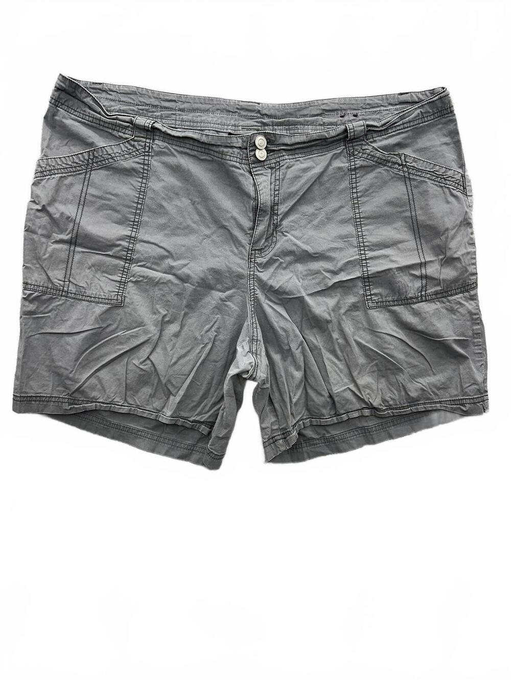 Lane Bryant Gray Cargo Shorts Comfortable Casual